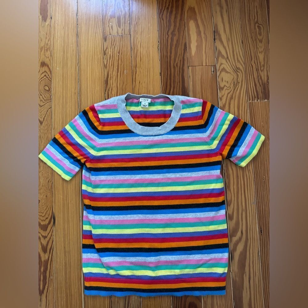 J Crew Multicolored Striped Sweater